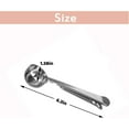thumbnail image 2 of LQQBOX 3 PCS Silver Coffee Scoop with Clip 2 in 1 Stainless Steel 1 tbsp Ground Measuring Spoon with Bag Clip for Coffee Tea, 2 of 7