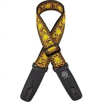 Lock-It Guitar Strap - Classic Woven, Lemon Chill