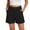 Black, variant on Caywon Women's High Waist Pleated Front Shorts with Pockets, Rolled Hem Casual Workwear Bottoms for Office, Vacation, and Summer Everyday Wear