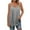 Gray Tank tops for Women, variant on HAPIMO Women's Pleated Flowy Tank Tops Dressy Tunic Sleeveless Fitness Scoop Neck Shirts Workout Casual Elegant Tops for Teen Girls Solid Color Summer Beach Tees Black