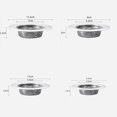 thumbnail image 5 of Shoreew 5Pcs Kitchen Sink Strainer Stainless Steel Mesh Sink Strainer with Large Wide Rim Anti-Rust Large Basket Strainer Anti-Clog Garbage Disposal Cover, 5 of 7