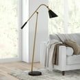 thumbnail image 2 of Evelyn&Zoe Mid-Century Modern Metal Two-Tone Floor Lamp, 2 of 10