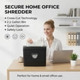 thumbnail image 4 of Paper Shredder for Home Use,5 Sheets Small Crosscut Paper Shredder,P-4 Security Level with 2.38-Gallon Basket, 4-Mode Design-Durable & Fast and Jam Proof for Home Office Utilization, 4 of 10