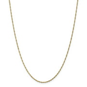 14k Yellow Gold 1.4mm Link Singapore Chain Necklace 20 Inch Pendant Charm