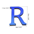 thumbnail image 2 of Unique Bargains 3D Acrylic Alphabet Mirror Wall Stickers Letter R Self-Adhesive Home Decor Letter Sign Art Sticker Decal Blue, 2 of 7