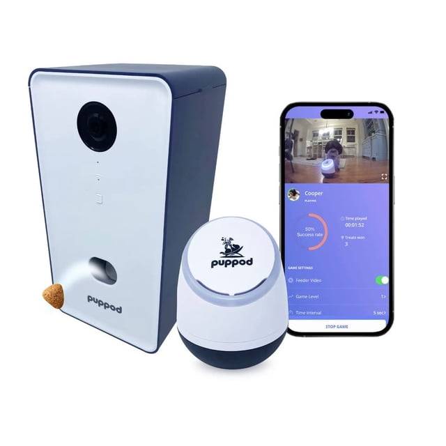 Sistema de enriquecimiento PupPod para juegos, entrenamiento y dispensador de golosinas
