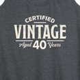 thumbnail image 3 of Instant Message - Certified Vintage 40 Women's Graphic Racerback Tank, 3 of 6