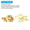 thumbnail image 3 of Uxcell 80Pcs 4mm ID x 3mm OD Hose Tube Brass Ferrule Brass Compression Insert Fitting Assortment Kit, 3 of 7
