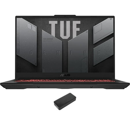 ASUS TUF Gaming A17 Gaming/Entertainment Laptop (AMD Ryzen 7 7735HS 8-Core, 17.3in 144Hz Full HD (1920x1080), GeForce RTX 4060, 64GB DDR5 4800MHz RAM, Win 11 Home) with DV4K Dock