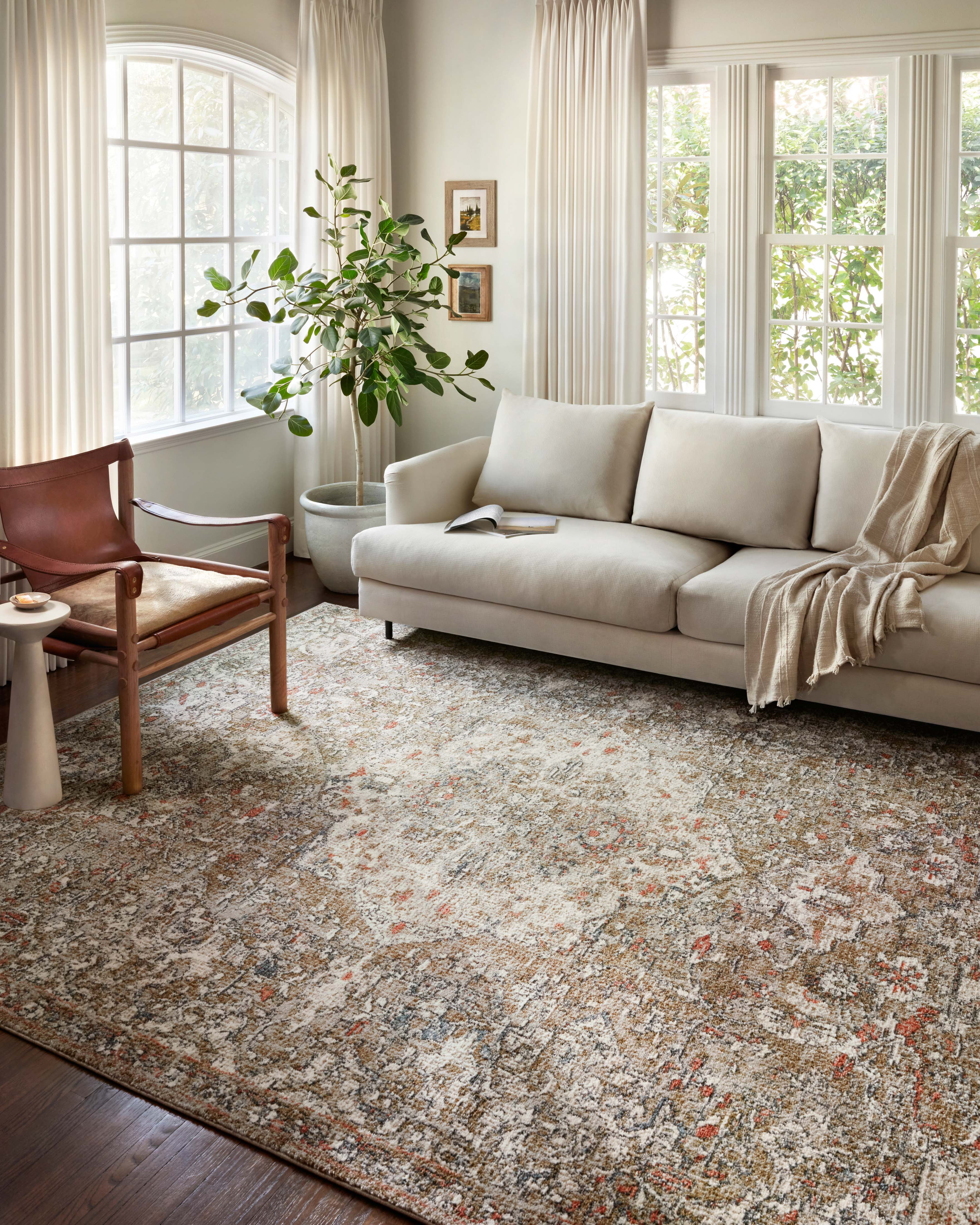 Loloi Saban SAB-07 Oriental Straw / Beige Area Rug 2'-7" x 10'-0"