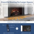 thumbnail image 4 of Country Living 23 inch Electric Log Set | Crackling Sound | 1000 Sq Ft Heater | Faux Logs Insert with Infrared Flames | Remote Control Included, 4 of 8