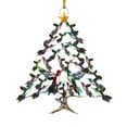 thumbnail image 4 of 4Pcs 2D Acrylic Hummingbird Christmas Ornaments - Set of Realistic Bird Decorations for Christmas Tree & Home Decor, Delicate Winter-Themed Hanging Accents, 4 of 9