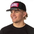 thumbnail image 2 of Marvel Hat For Men Vintage Comic Scenes Embroidered Marvel Logo Superhero Snapback Hat Cap, 2 of 7