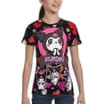 thumbnail image 4 of Sanrio Kuromi Kids T-Shirt 3d Printed Graphic T-Shirts Boys And Girls Short Sleeve Shirts For Youth Kids X-Small, 4 of 6