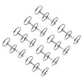thumbnail image 2 of Binder Rings, Foldable Electroplated Metal Connected Rings DIY  For Desk Calendars For Photo Albums For Hand Book Gold,Silver,Black, 2 of 8