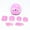 Pink, variant on Kiplyki 7Pcs/Set Children Kids Safety Helmet Knee Elbow Pad Cycling Skate Bike Protect