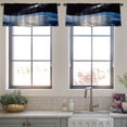 thumbnail image 4 of LALILO Kitchen Curtain Valance Quality Earth Nasa Earth Rod Pocket Window Curtain 52"x 18" Set of 2, 4 of 7