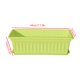 thumbnail image 2 of Resina Rectangular Maceta de Siembra Agujero de Drenaje Plantador de Flores Vegetales Bandeja de Plantas de Jardín en Casa Verde 44x19x14cm 3 Piezas Scienceny HA6722-01B, 2 of 6