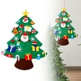 thumbnail image 5 of Fattazi DIY Felt Christmas Tree for Kids Toddlers, 3FT Wall Hanging Xmas Tree with 26 Detachable Ornaments, Christmas Party Decoration & Gift,F, 5 of 8