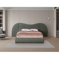 thumbnail image 4 of Meridian Furniture Everest Olive Green Linen Textured Fabric King Bed, 4 of 9