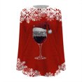 thumbnail image 4 of WEAIXIMIUNG Sweat-Shirt Décontracté de Noël pour Femmes Col Rond Manches Longues avec Imprimé Velours Double Face, 4 of 4