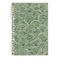 thumbnail image 7 of FORMRS 1-Subject Spiral Notebook 8" x 5" College Ruled 60 Refillable Sheet A5 Hard Cover, Retro Green Abstract, 7 of 7