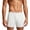 White, variant on Mens Boxers Underwear Long Staple Combed Cotton Solid Color Loose Wide Version Antibacterial Crotch Breathable Home Loungewear Underpants
