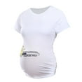 thumbnail image 2 of Pisexur T-Shirts de Maternité Amusants à Manches Courtes Hauts T-Shirts d'Annonce de Grossesse pour Femmes, 2 of 5