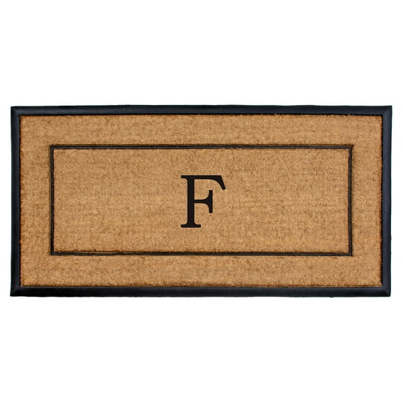 The General Monogram Doormat, 24" x 48", Letter F