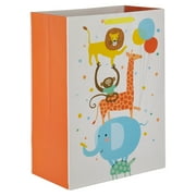 Hallmark Jumbo Baby White Gift Bag (Wild Animals and Balloons)