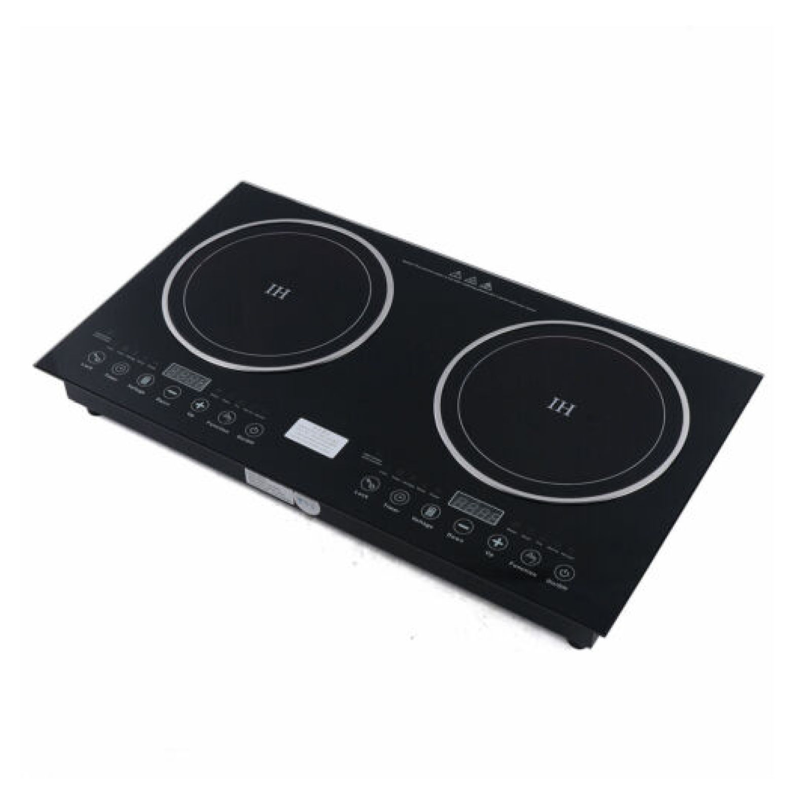 DazzAura 110V Induction Cooktop 2 Burners Electric Hob Cook Top Stove Ceramic Cooktop
