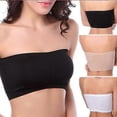 thumbnail image 5 of All-Match Strapless Bandeau Bra Women's Wireless Seamless Bra Padded Bralette, 5 of 5