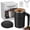 Black, variant on 2026 New Electric Coffee Mug with a Built-In LCD Thermometer, Perfect for Brewing Coffee, Milk, Cocoa, Self Stirring Coffee Mug, 12oz Rechargeable Smart Magnetic Mix Cup with Lid