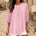 thumbnail image 2 of ZJXFGS Striped Shirt Women Women Oversized Tshirt Boat Neck Tops for Women Striped Oversized Shirt Women Red XL, 2 of 4