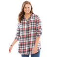 thumbnail image 1 of Woman Within Classic Flannel Shirt, 1 of 1
