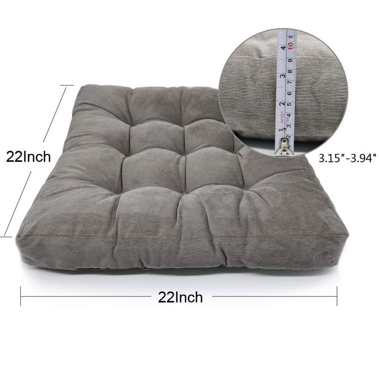 Square Thicken Floor Cushion Cotton Linen Thick Meditation Pillow