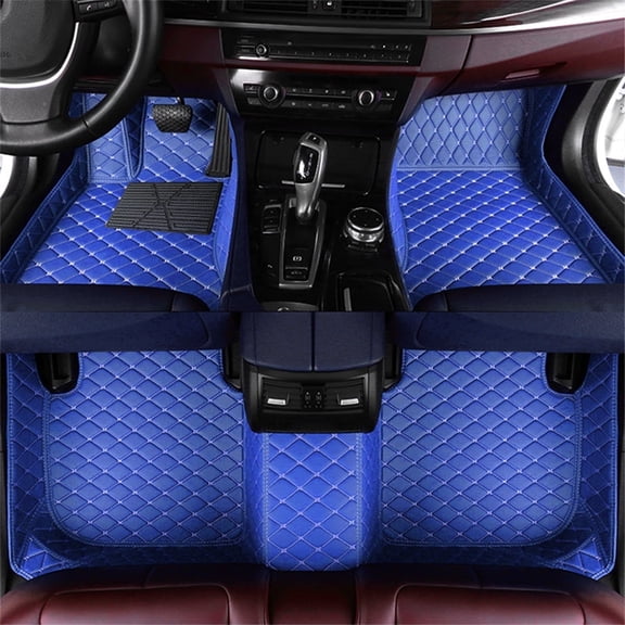Tuqiang Car floor mats for Dodge,Challenger 2008-2023 Non-Slip Vehicle Carpet Protection Blue