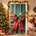 thumbnail image 5 of Fmbmuo Holiday Door Cover 71x35 Inch Green Machine Washable Bowknot Valentine's Day Decoration, Lightweight Seasonal Home Decor Abstract Party Backdrop for Interior Doors, 5 of 5