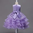 thumbnail image 6 of Vividxx Toddler Girls Dresses Sparkling Party Dress For Girls Glimmering Sequin Party Gown With Skirt For Stage Performances 10-11 Years, 6 of 7