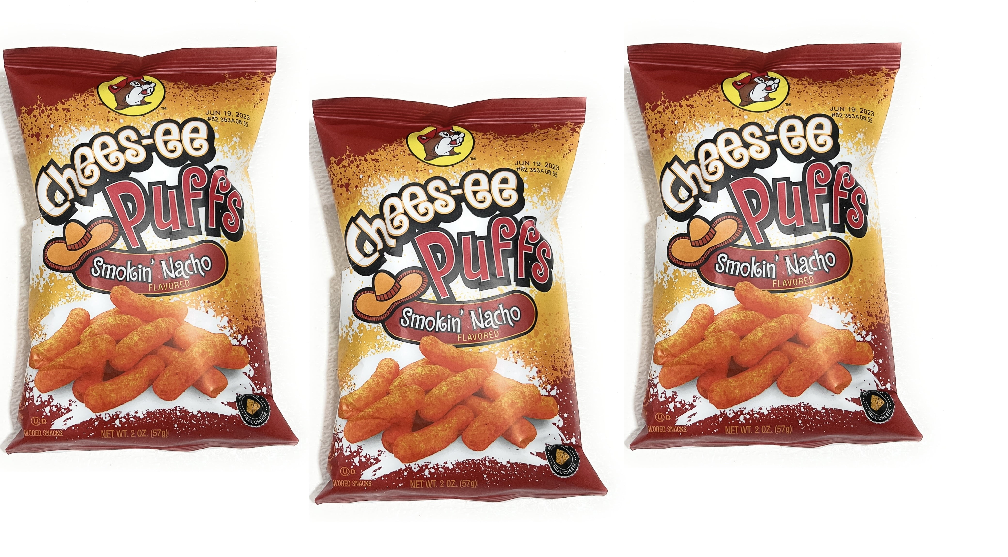 Bucee's Smokin' Nacho Cheesee Puffs 2oz 3 bags