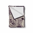 thumbnail image 2 of Purple Mandala Soft Flannel Fleece Blanket, Snowflake Form Inspired Geometric Design on Grungy Background, Cozy Plush for Indoor and Outdoor Use, 50" x 60", Dark Purple and Eggshell, by Ambesonne, 2 of 6
