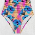 thumbnail image 4 of One Piece Swimsuit Women Graphic Color Block Print Bathing Suits Athletic Modest Swimwear, 4 of 4