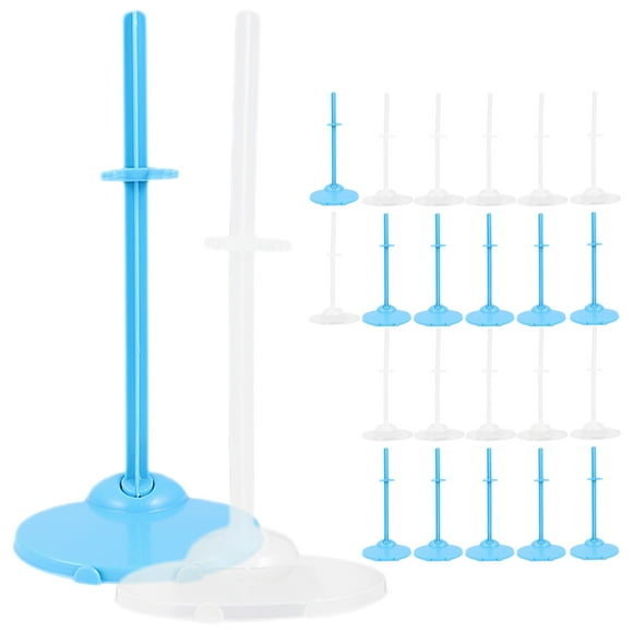Supports de Poupées en Plastique pour Usage Domestique 24 Pcs 8.3x3.7x2.8in