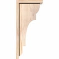 thumbnail image 3 of 5 1/2"W x 10"D x 22"H New Brighton Smooth Corbel w/Backplate, Douglas Fir, 3 of 9