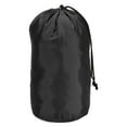 thumbnail image 1 of Unique Bargains Stuff Sack, 6x12.5 Inch Ultralight Outdoor Drawstring Bag for Camping, Black, 1 of 7