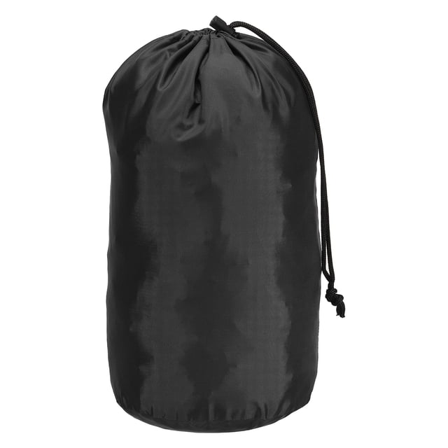 Unique Bargains Stuff Sack, 6x12.5 Inch Ultralight Outdoor Drawstring Bag for Camping, Black