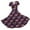 Dark Purple, variant on JGNGSHN Mardi Gras womens casual dresses Summer Trendy Carnival Themed Print Parade Party Dress Casual V Neck Short Sleeve Maxi Dress