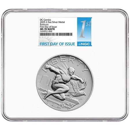 2025 2.5-oz Batman DC Comics Silver Medal NGC MS70 FDI First Label
