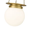 thumbnail image 7 of 7505P9-HBR-Z-Lite-Calhoun - 1 Light Pendant In Traditional Style-10.75 Inches Tall and 9 Inches Wide-Heritage Brass Finish-White Opal Glass Color, 7 of 7