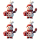 thumbnail image 1 of Muñeco Nieve para Navidad Mini Adornos Colgantes Favores Fiesta (Estilo B), 1 of 4